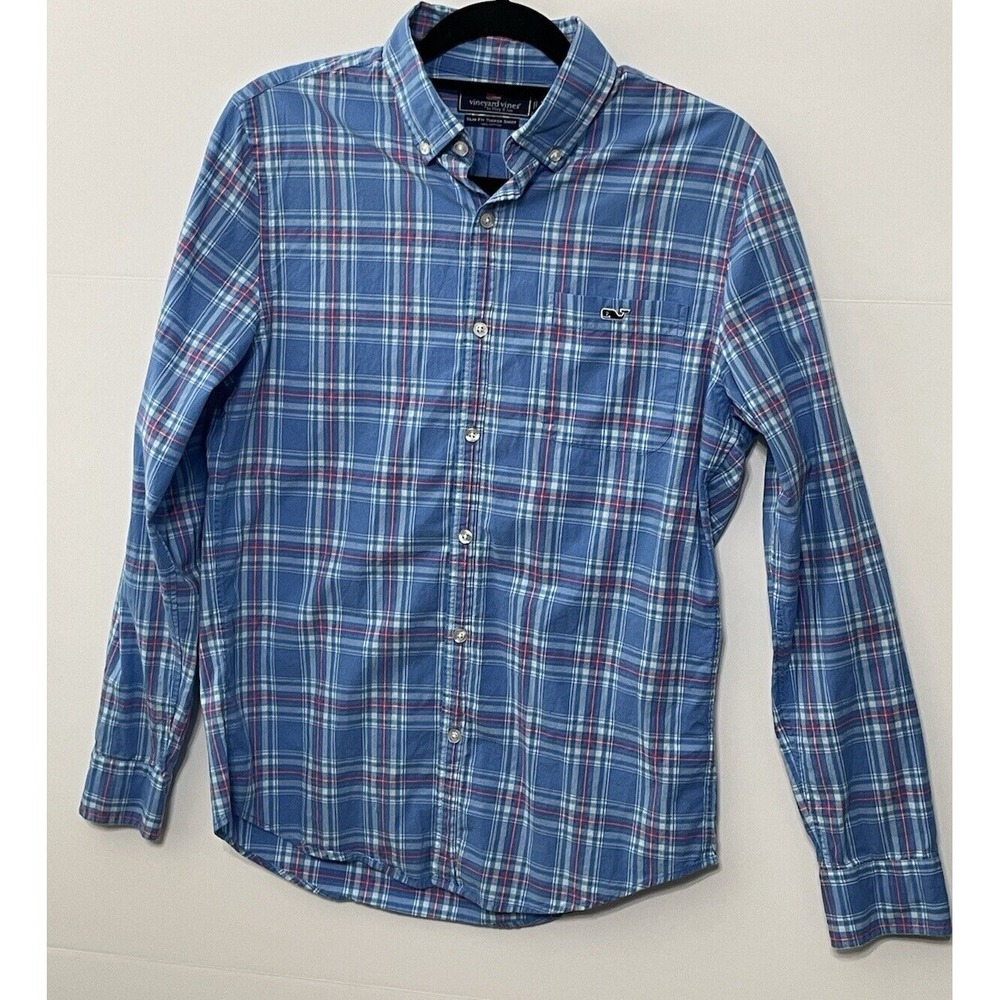 Vineyard Vines Button Down Shirts Men's Size Small Plaid Lot Of 2 Fast Ship - Picture 9 of 16